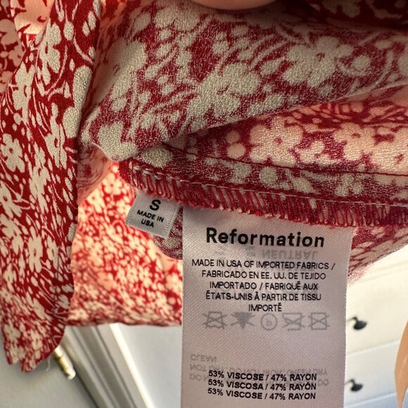 Reformation Sloane Top (NWT) Size Small 3/4 sleeve - Picture 8 of 8